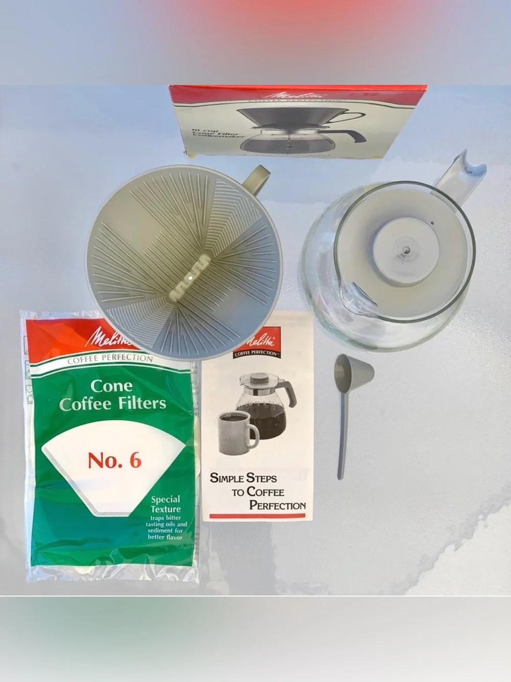 Melitta® 10-Cup Pour-Over Cone Filter Coffeemaker Set
